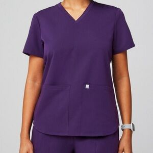 Fabletics Purple Short Sleeve Tee